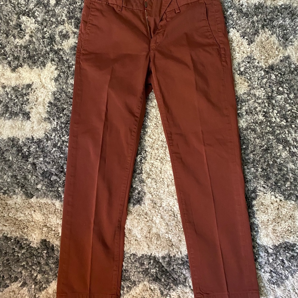 Boggi Milano Mens Orange/Rust Pants 46 EU
